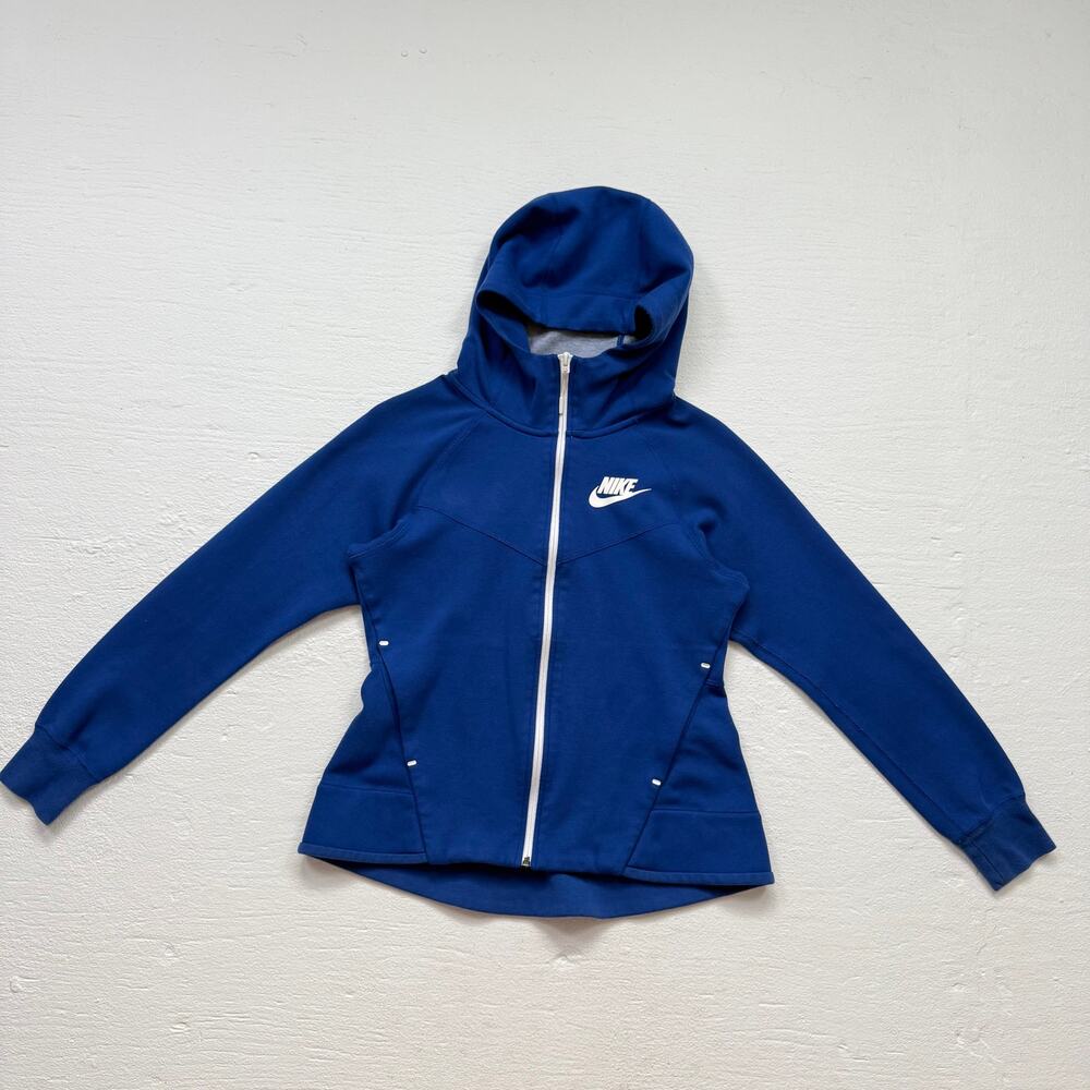 Nike Blue Full Zip Hoodie Sweatshirt, Size Small
